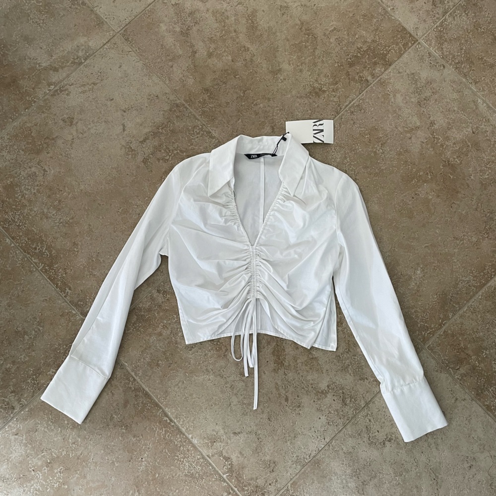 ZARA NWT white blouse